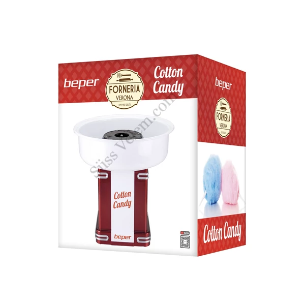 Beper Piros Cotton Candy otthoni vattacukor gép doboza