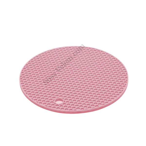 18 cm-es rózsaszín szilikon edényalátét