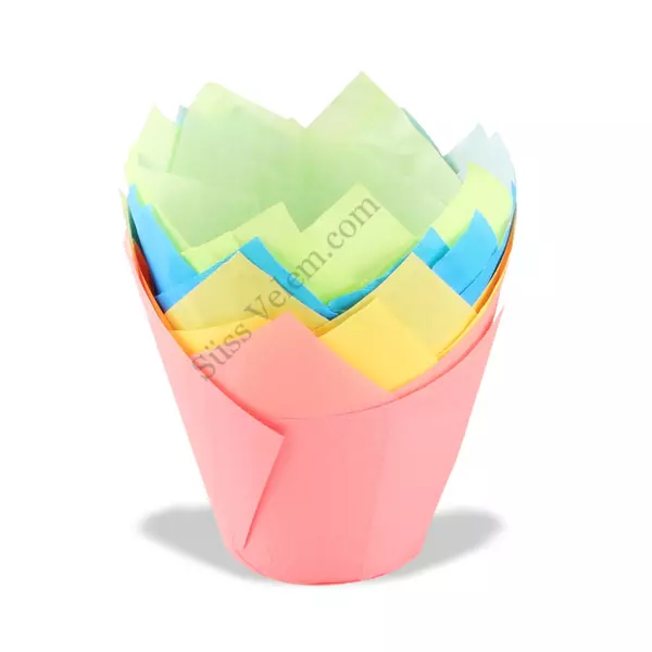 20 db 4 színű Dr Oetker tulipános muffin papír