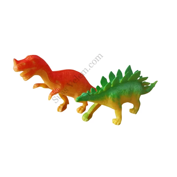 2 db műanyag dinoszaurusz szülinapi tortadísz