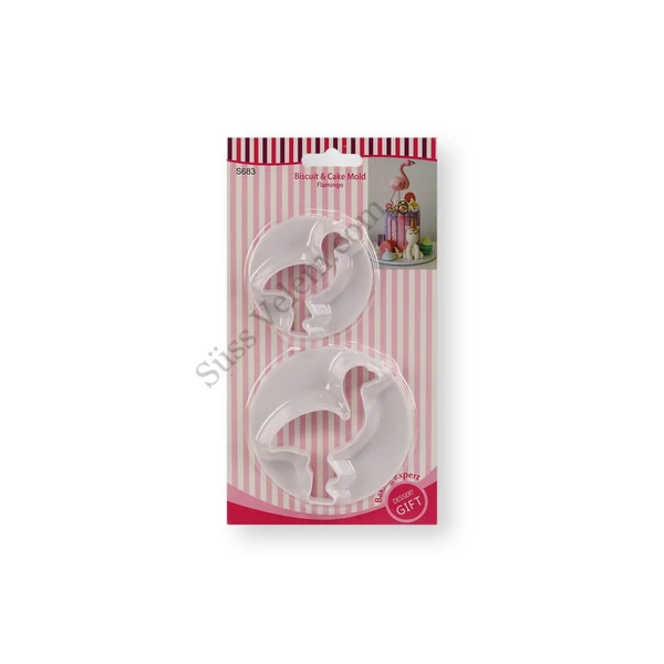 2 részes flamingó alakú fondant kiszúró készlet