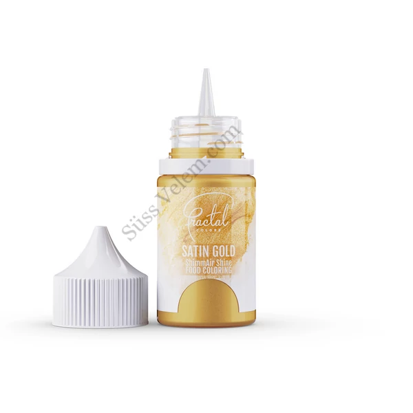 Szatén arany selyemfényű airbrush ételfesték 30 ml