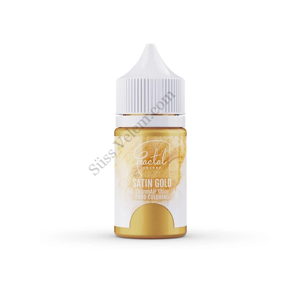 Szatén arany selyemfényű airbrush ételfesték 30 ml 