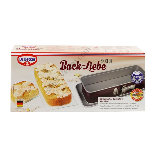 30*12 cm-es Dr Oetker Bicolor szögletes kapcsos sütőforma