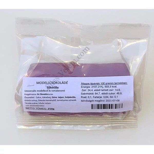 250 g lila modellező csokoládé