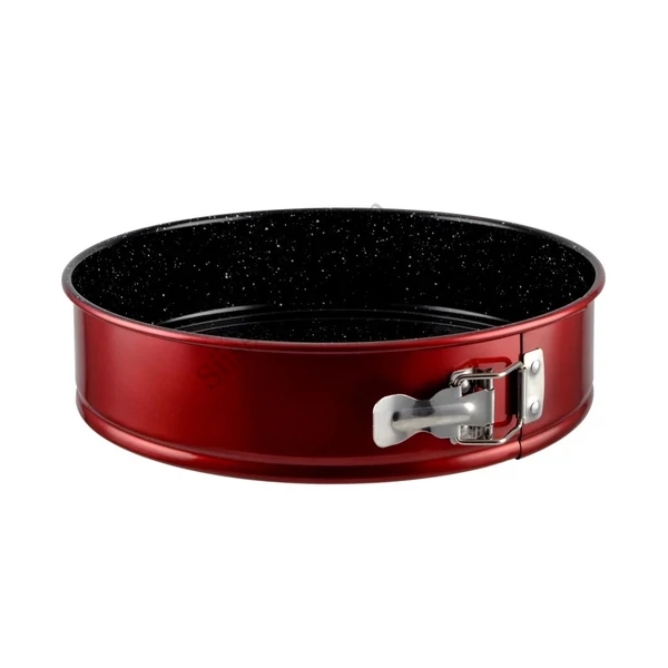 28 cm-es tapadásmentes kapcsos tortaforma Perfect Home Metal Red Line