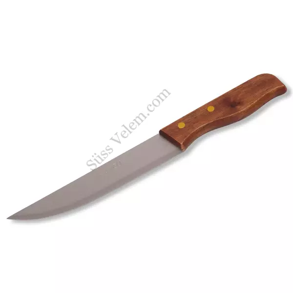 29 cm-es fa nyelű szeletelő kés