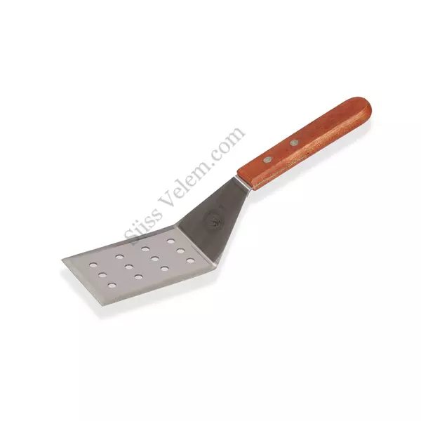 29 cm-es rozsdamentes lyukacsos hajlított tészta spatula