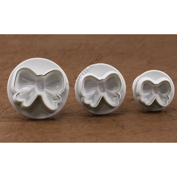 3 részes masni alakú fondant kiszúró készlet