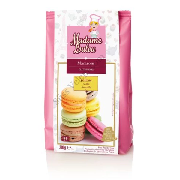 300 g Madame Loulou sárga macaron alappor