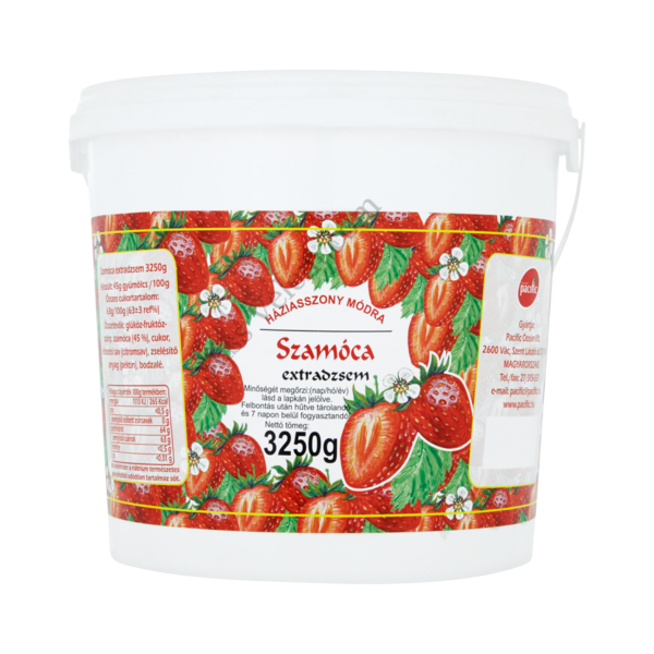 3,25 kg Pacific extra szamóca dzsem