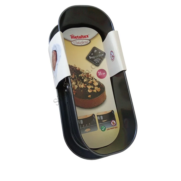 35 cm-es ovális kapcsos sütőforma Metaltex