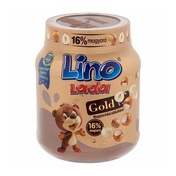 350 g Lino Lada Gold mogyorós kenhető krém mogyoródarabokkal