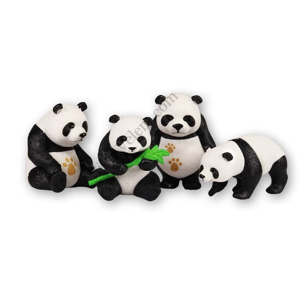 4 pandamaci műanyag tortadísz szülinapi tortára