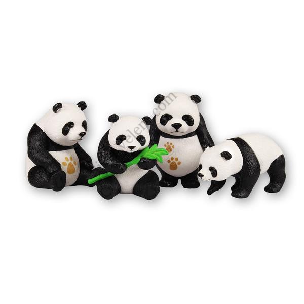 4 pandamaci műanyag tortadísz szülinapi tortára
