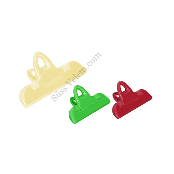 TESCOMA PRESTO 3 db Zacskózáró csipesz 7és11cm