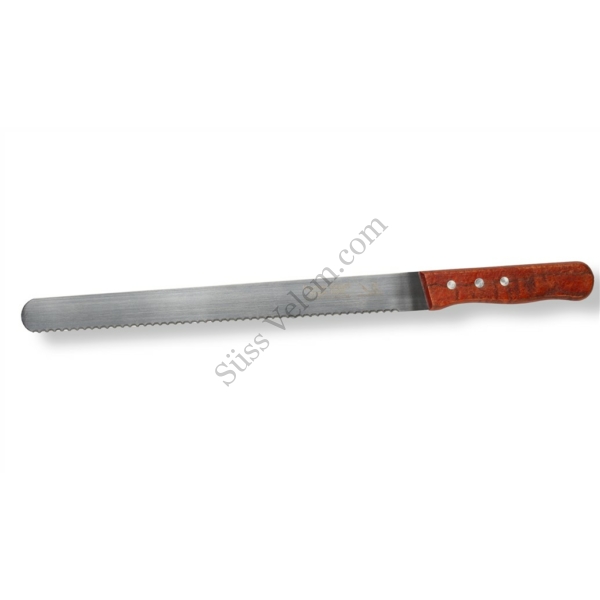 43 cm-es fa nyelű tortavágó kés