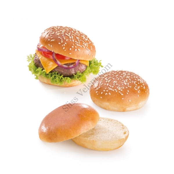 6 adagos Tescoma Della Casa szilikon hamburgerzsemle sütőforma