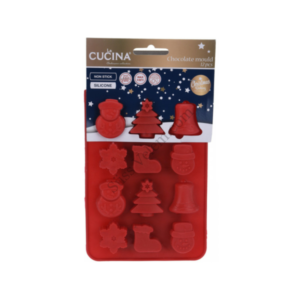 6-féle mintás szilikon karácsonyi bonbon forma La Cucina