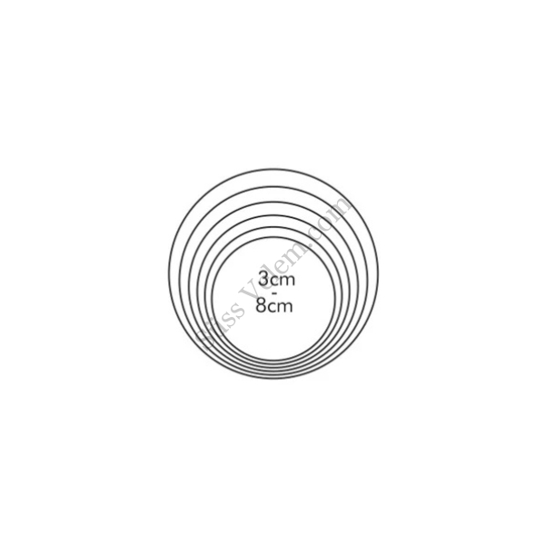 6 részes kör alakú sütikiszúró készlet Tescoma Delícia