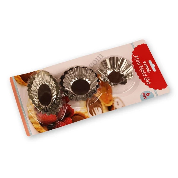 6 részes mini sütőforma készlet