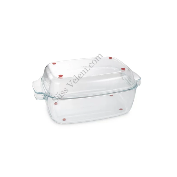 TESCOMA GrandCHEF 40*26 cm-es üveg sütőedény fedővel
