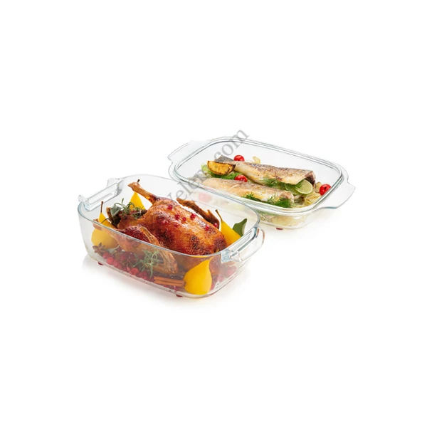 TESCOMA GrandCHEF 40*26 cm-es üveg sütőedény fedővel