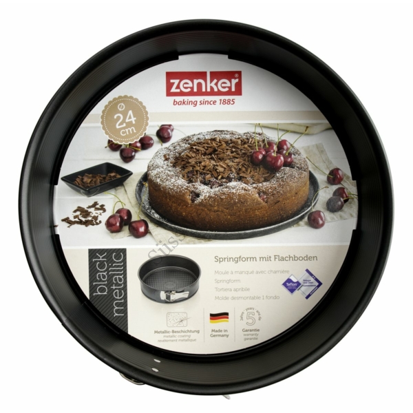 24 cm-es Zenker Black Metallic kapcsos tortaforma