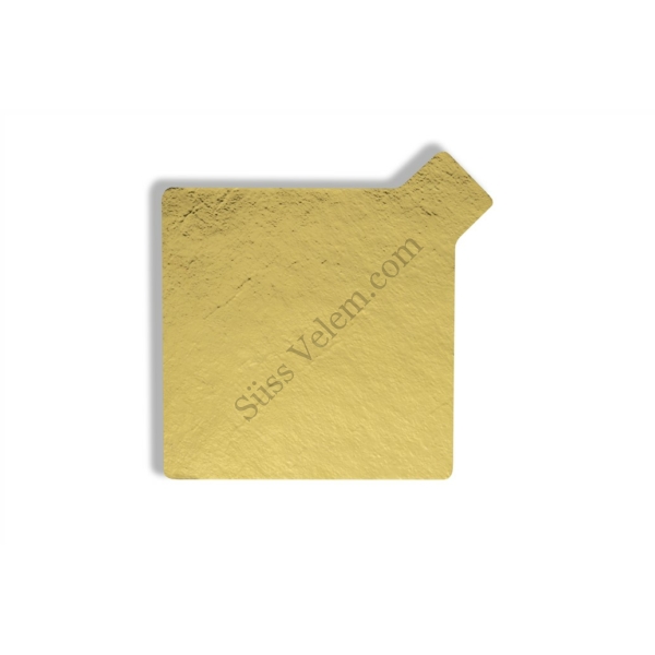 7,5*7,5 cm-es négyzet alakú arany desszertalátét karton 200 db