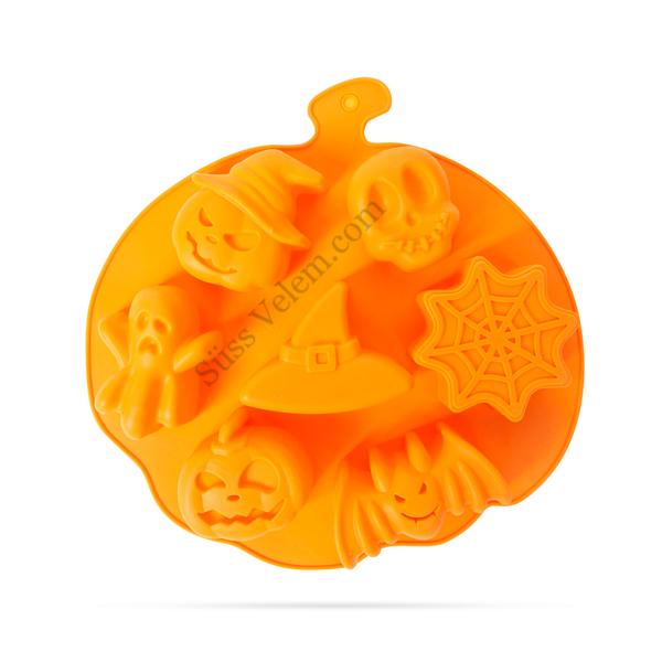 7 adagos Halloween szilikon muffin sütőforma