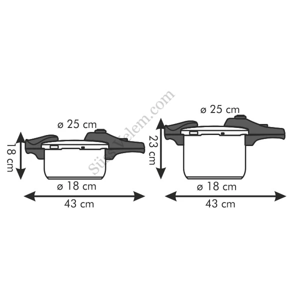 TESCOMA BIO EXLUSIV DUO 4 és 6 l-es kukta