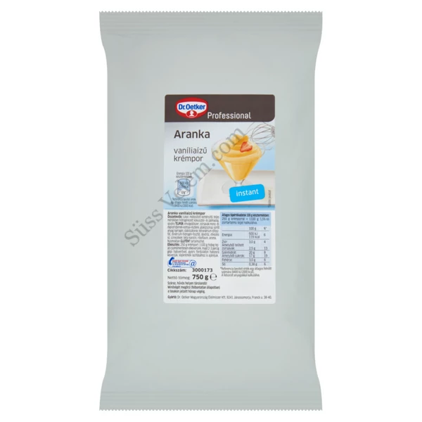 750 g-os Dr Oetker Professional Aranka vaníliás krémpor