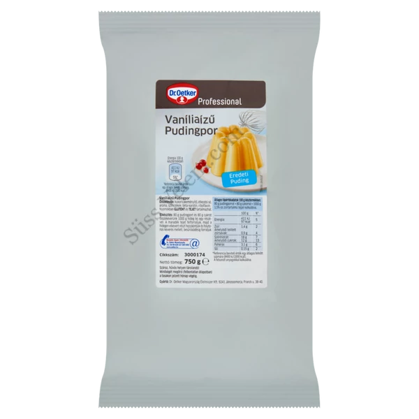 750 g eredeti Dr Oetker Professional Vanília pudingpor