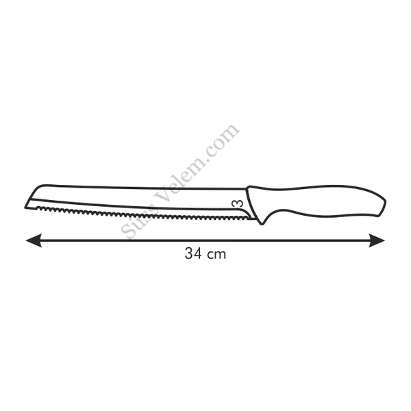 TESCOMA SONIC Kenyérvágó kés 20 cm