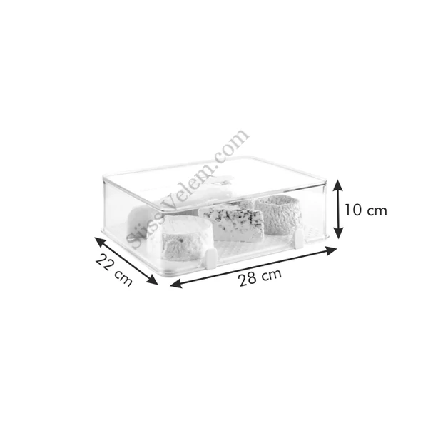 TESCOMA PURITY 28*22 cm-es frissen tartó doboz hűtőbe