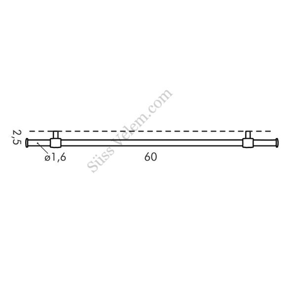 TESCOMA MONTI fali rúd 60 cm