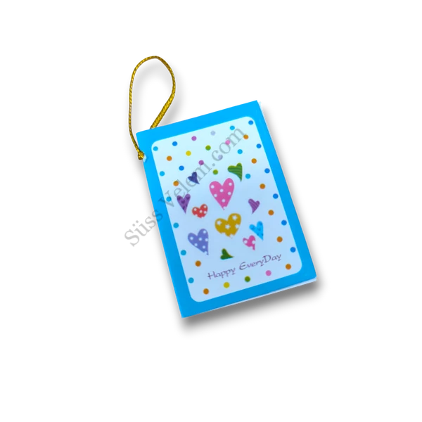 Ajándékkísérő kártya , többféle minta (3*4,5 cm)