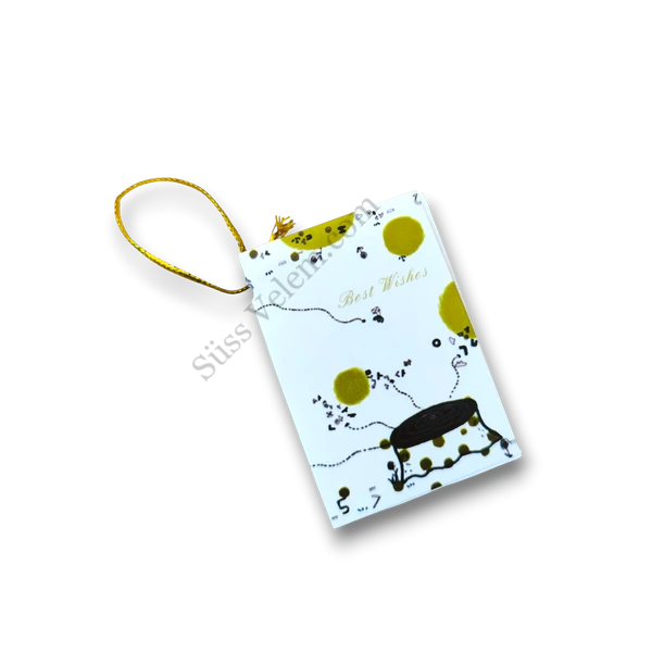 Ajándékkísérő kártya , többféle minta (3*4,5 cm)