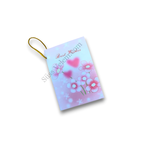 Ajándékkísérő kártya , többféle minta (3*4,5 cm)
