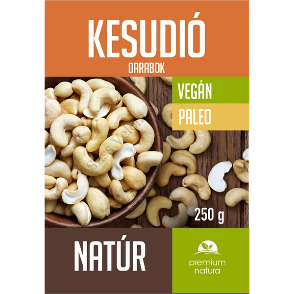 250 g Premium Natura kesudió darabok