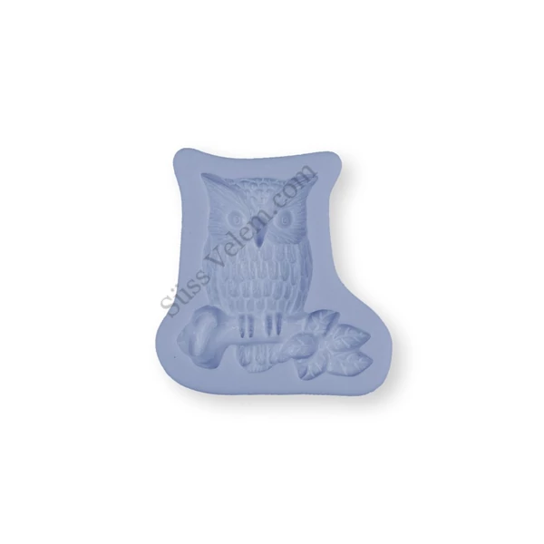 Ágon ülő bagoly szilikon fondant forma