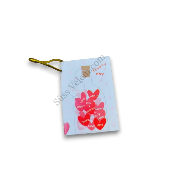Ajándékkísérő kártya , többféle minta (3*4,5 cm)