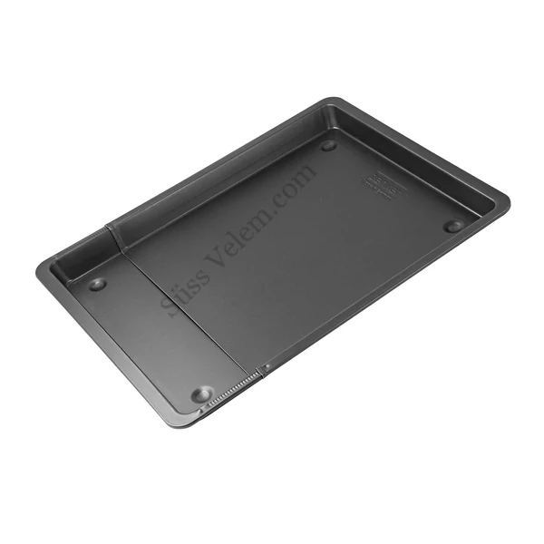 Állítható hosszúságú Zenker Black Metallic tepsi