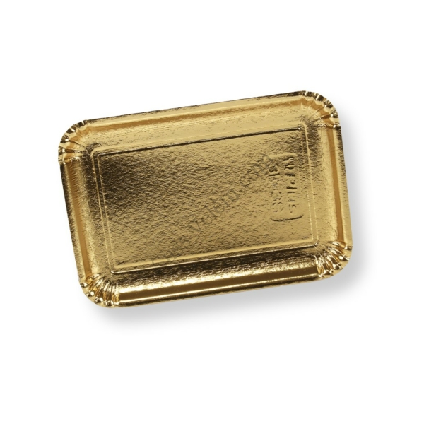 150 db arany színű téglalap alakú tortaalátét karton 21*30 cm