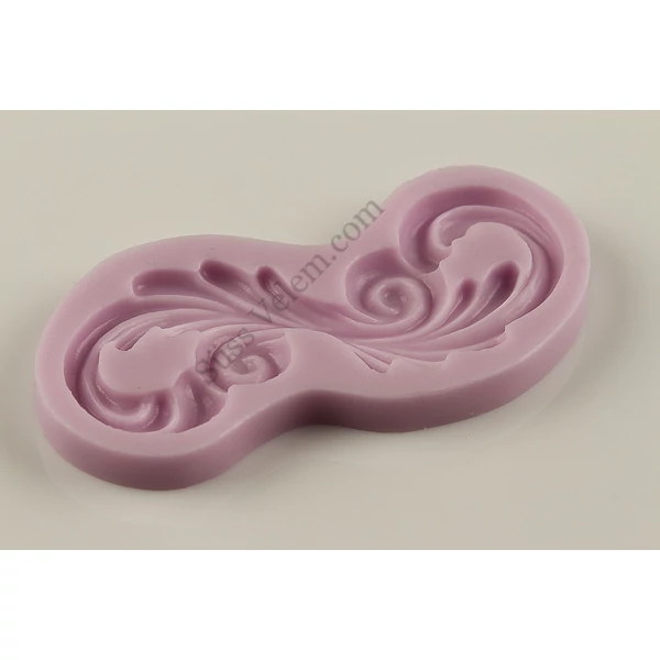 Barokk inda mintás szilikon fondant forma