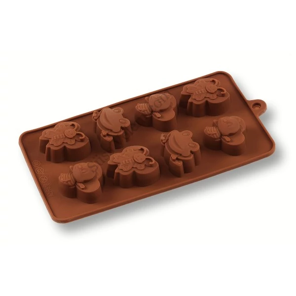Béka, lepke és méhecske alakú szilikon bonbon forma