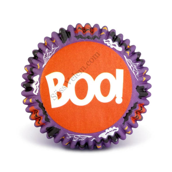 BOO! mintás halloween muffin papír 50 db