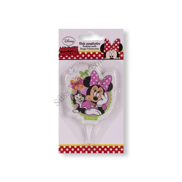 Cicás Minnie egér tortagyertya