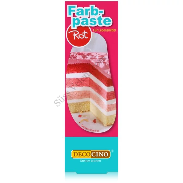 DecoCino piros ételfesték gél