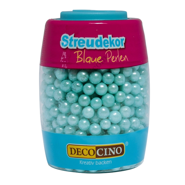 DecoCino gyöngyház kék cukorgyöngy 65 g